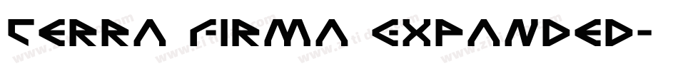 Terra Firma Expanded字体转换